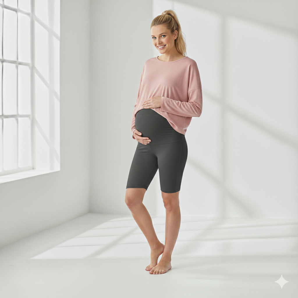 Maternity Shorts - Dark Grey