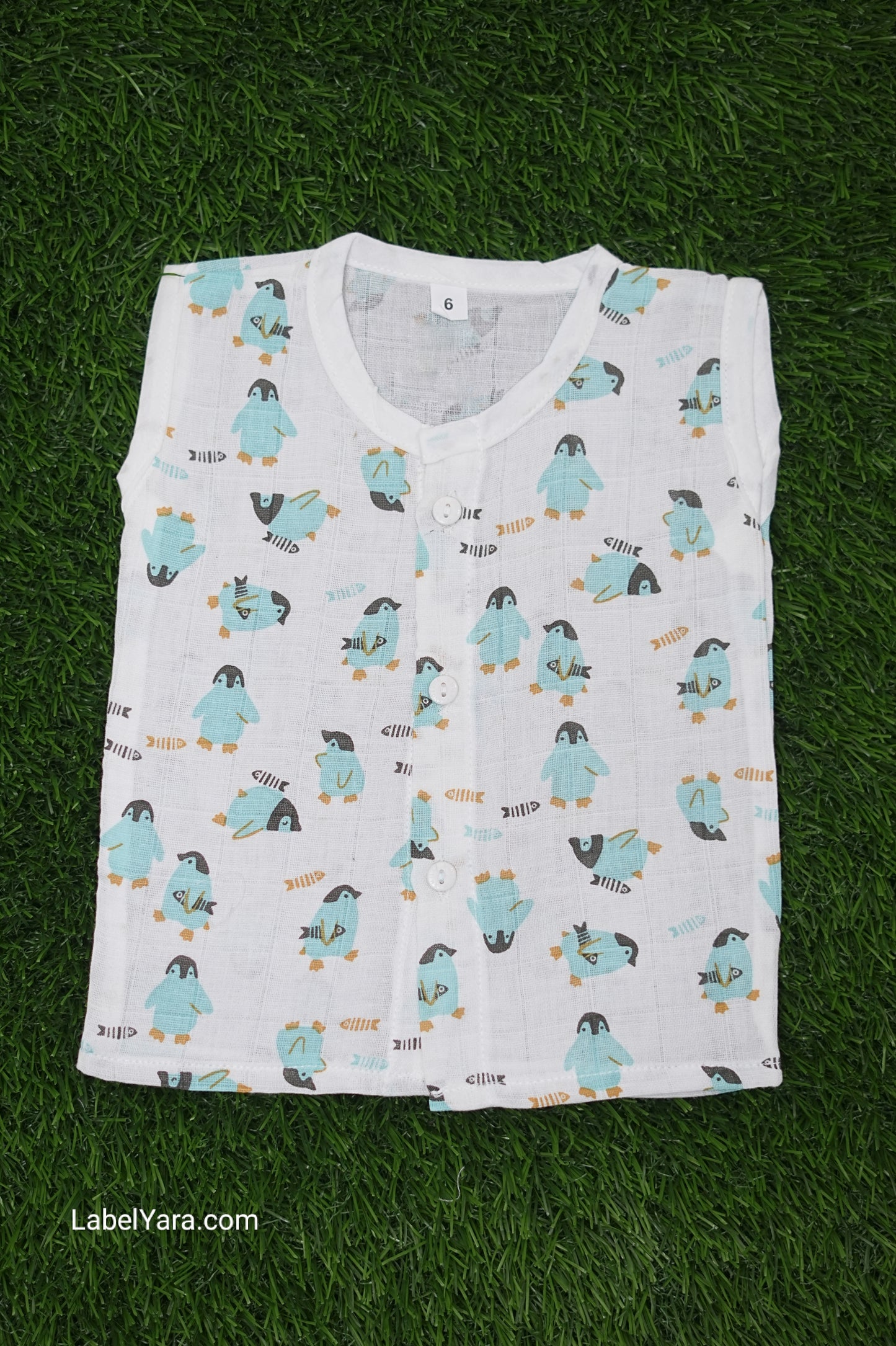 Baby - Penguin Muslin Top