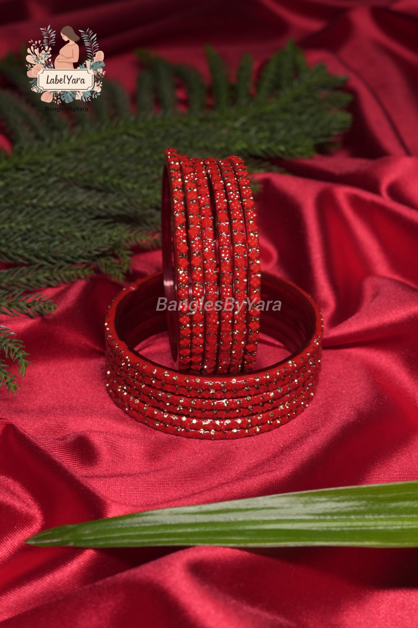 Flora Design - Crystal Glass Bangles