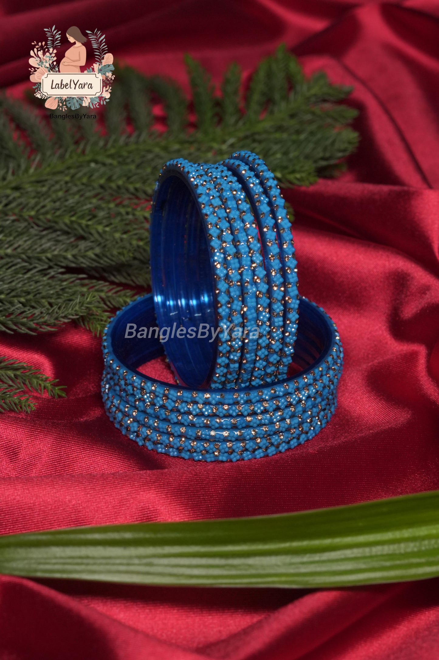 Flora Design - Crystal Glass Bangles
