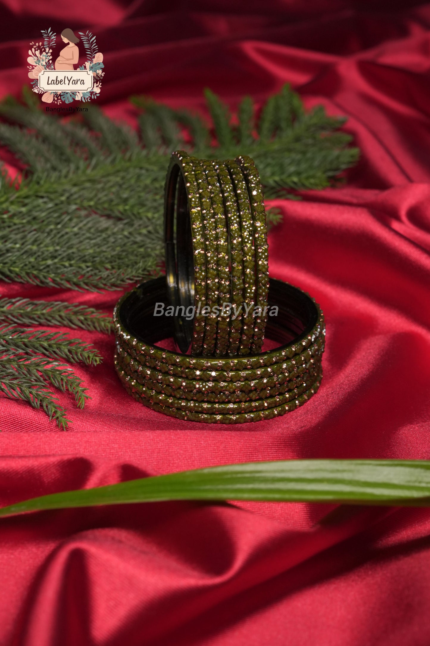 Flora Design - Crystal Glass Bangles