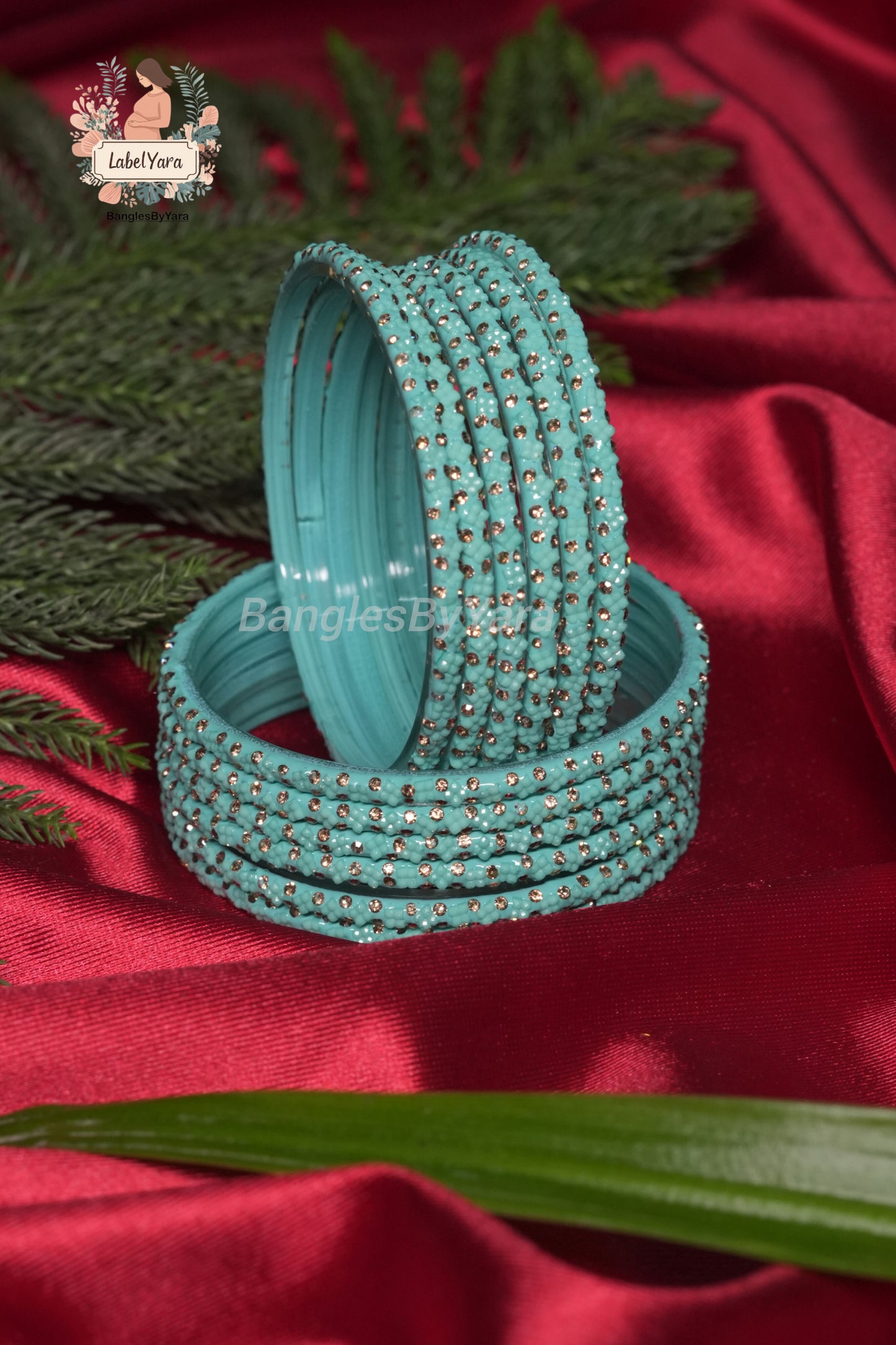Flora Design - Crystal Glass Bangles