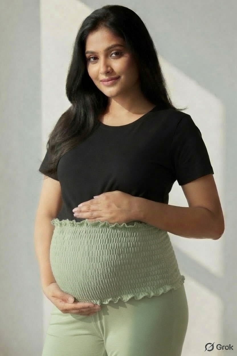 Maternity Belly Pant - Sage Green