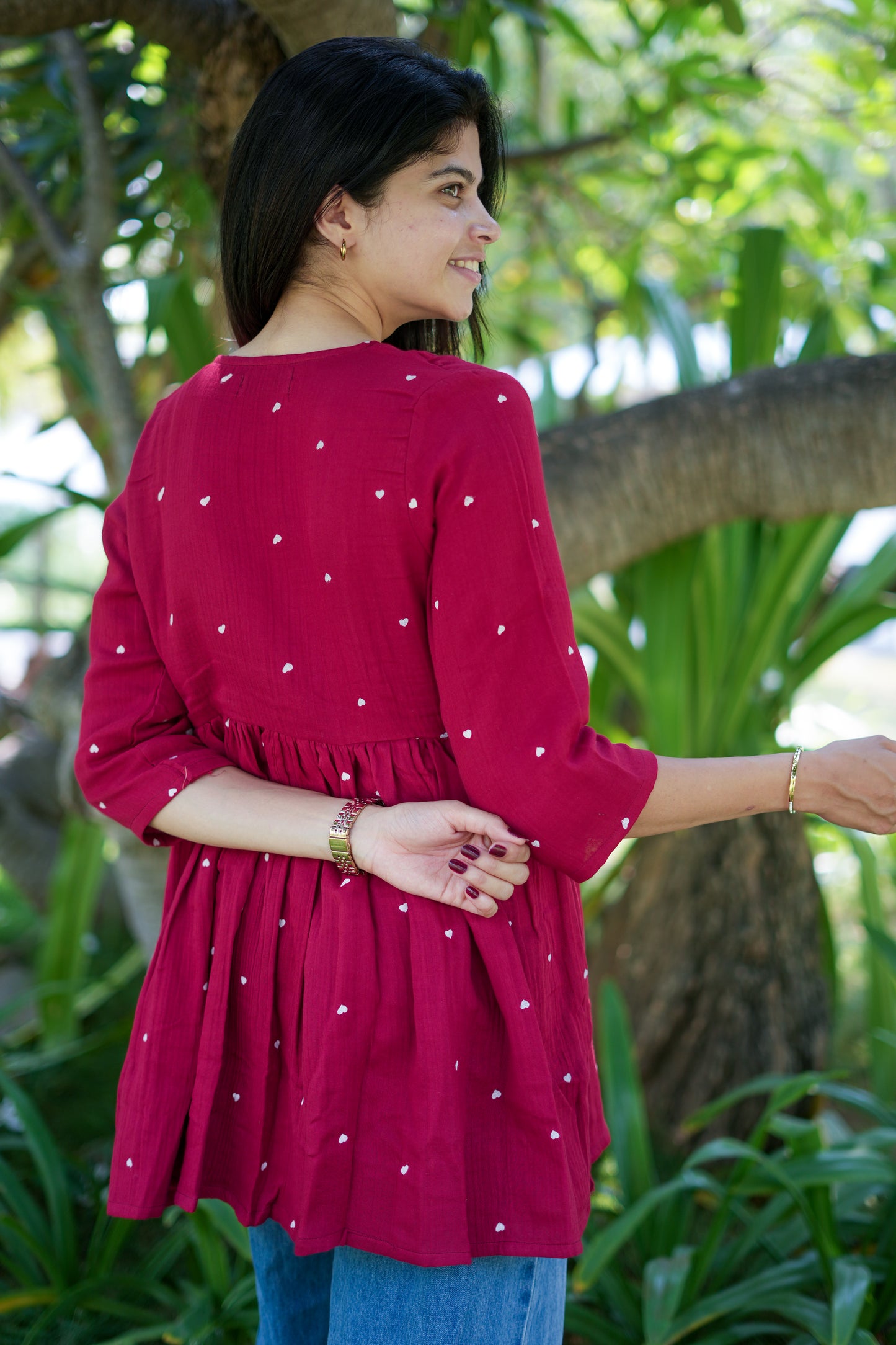 Delna Short Top