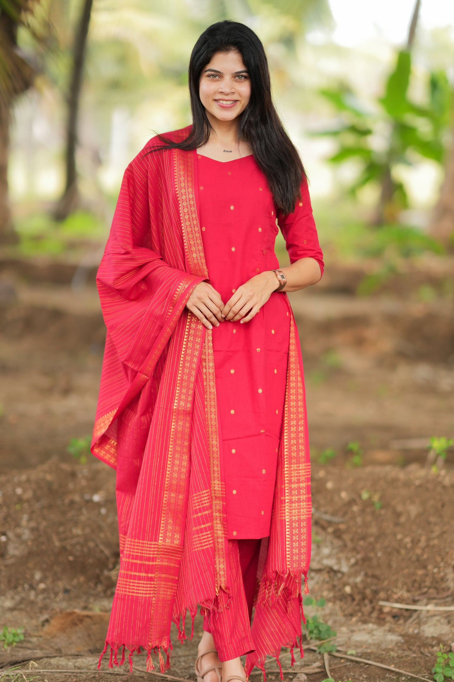 Thenmozhi Maternity Kurti ( 3-Piece Set)
