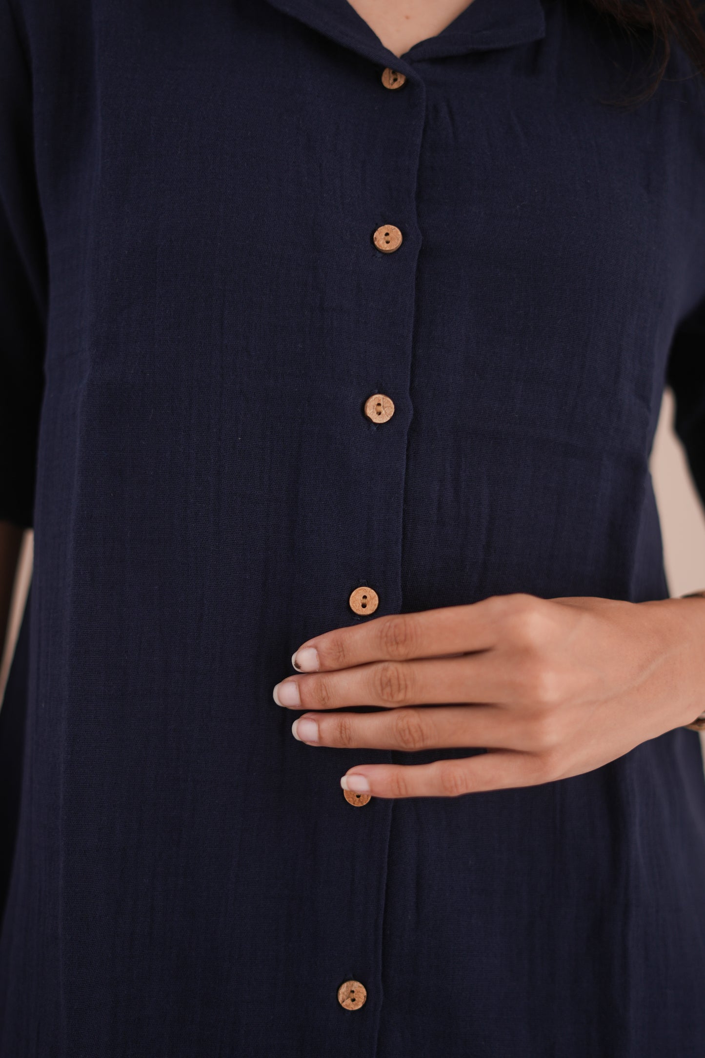 Mila co-ord (2-Piece Set)- Navy