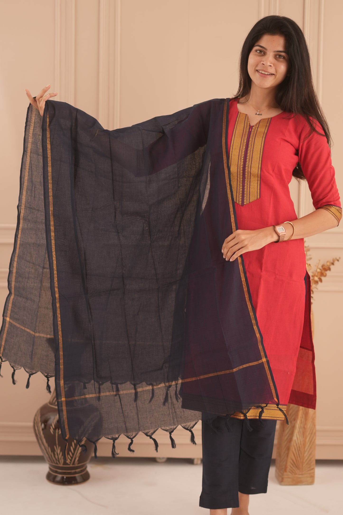 Aathirai Maternity Kurti ( 3-Piece Set)