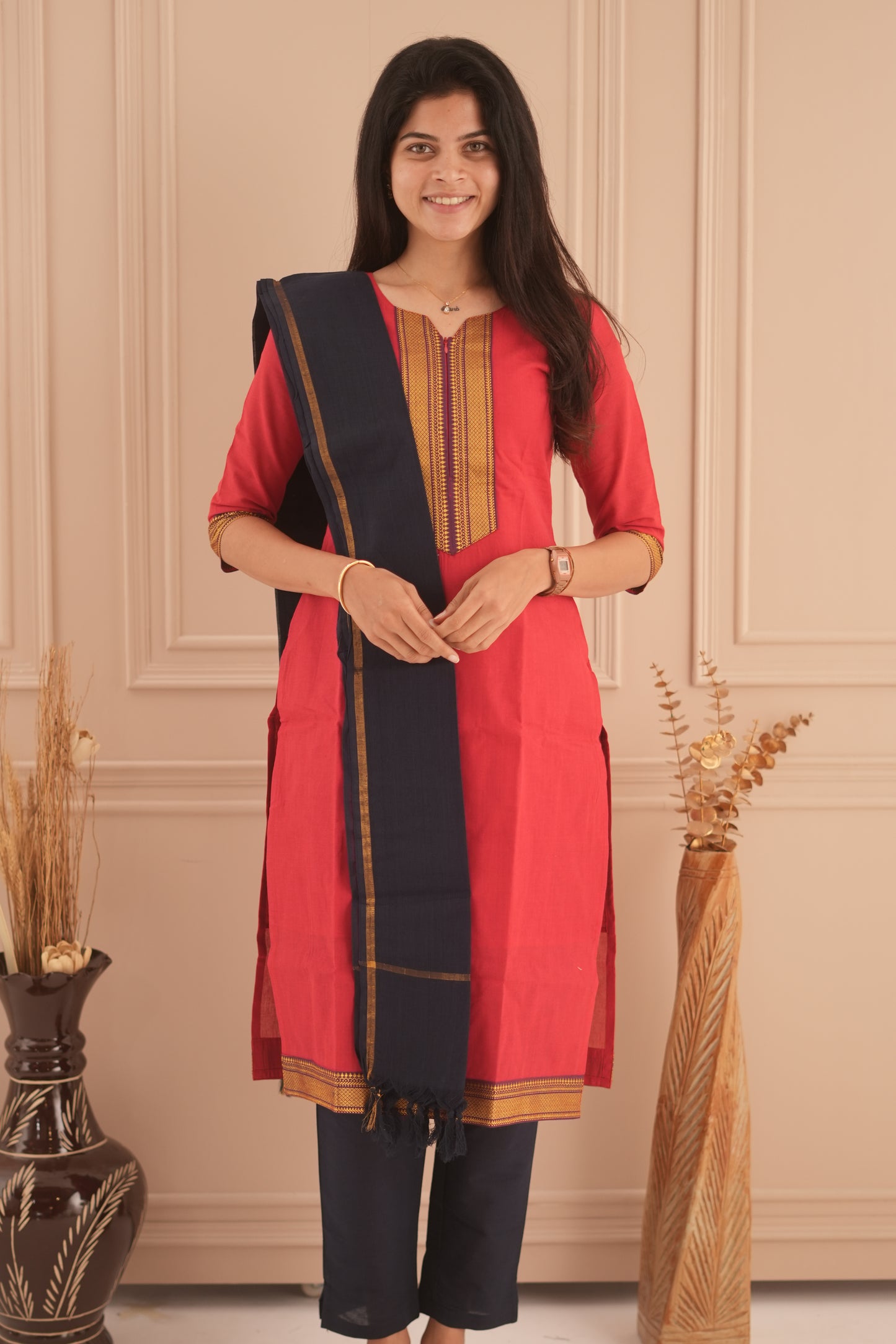 Aathirai Maternity Kurti ( 3-Piece Set)