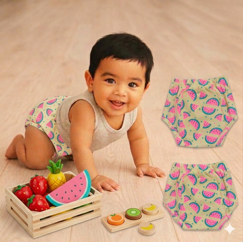 Melon Washable Padded Underwear