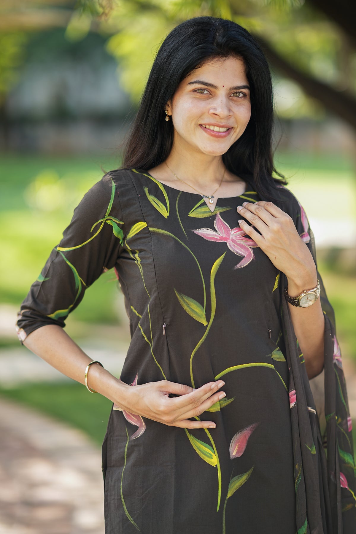 Venba Maternity Kurti ( 3-Piece Set)