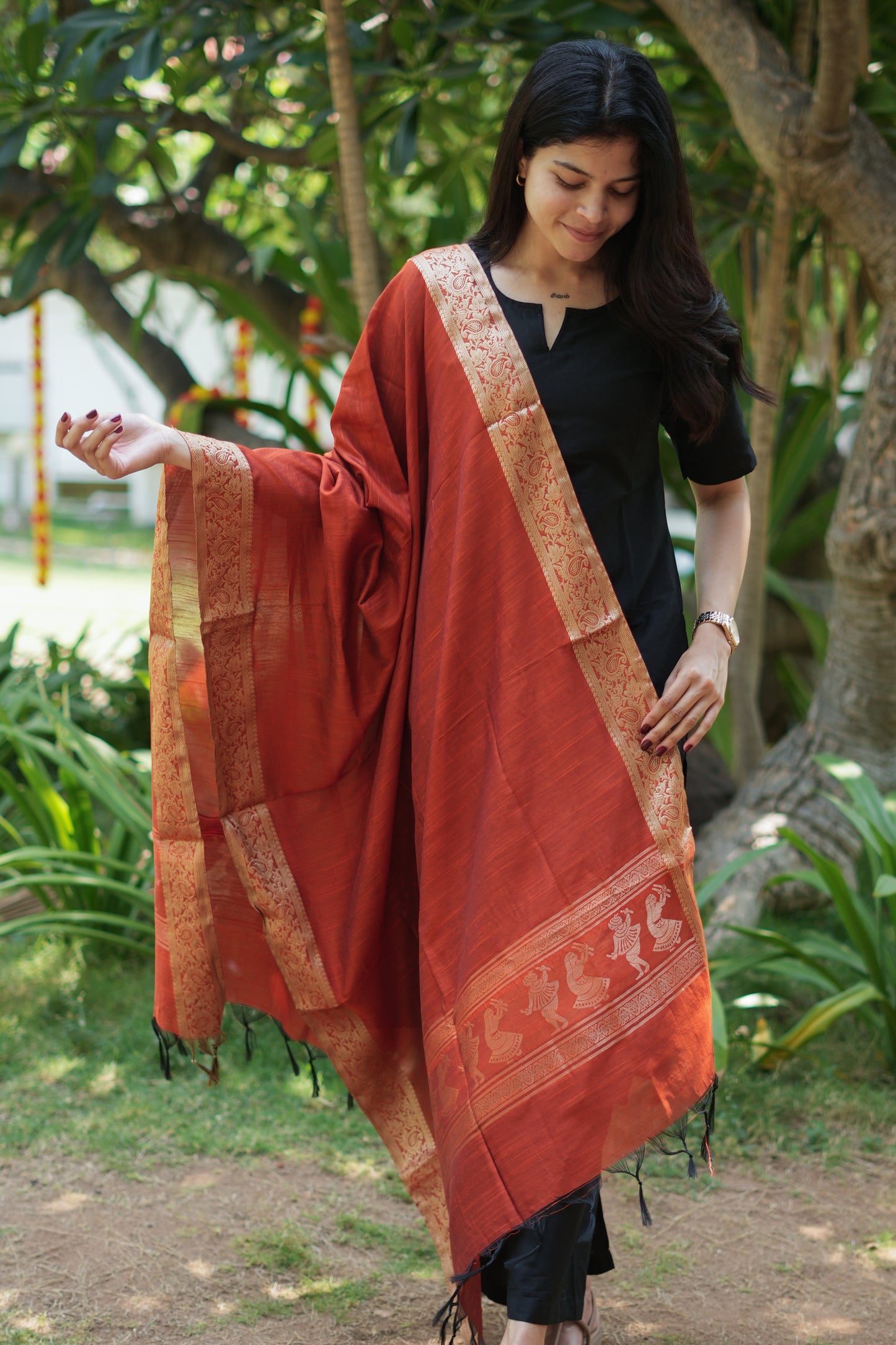 Teddi Maternity Semi Silk Kurti ( 3-Piece Set)