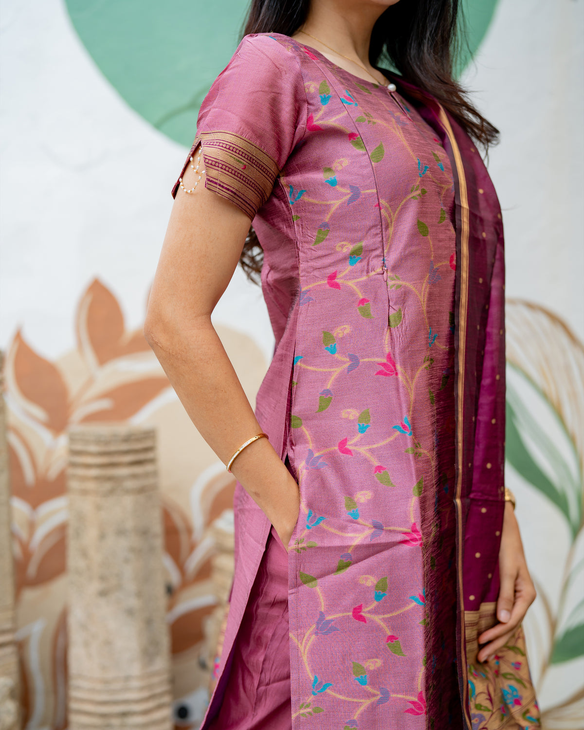 Jivika Maternity Kurti ( 3-Piece Set)