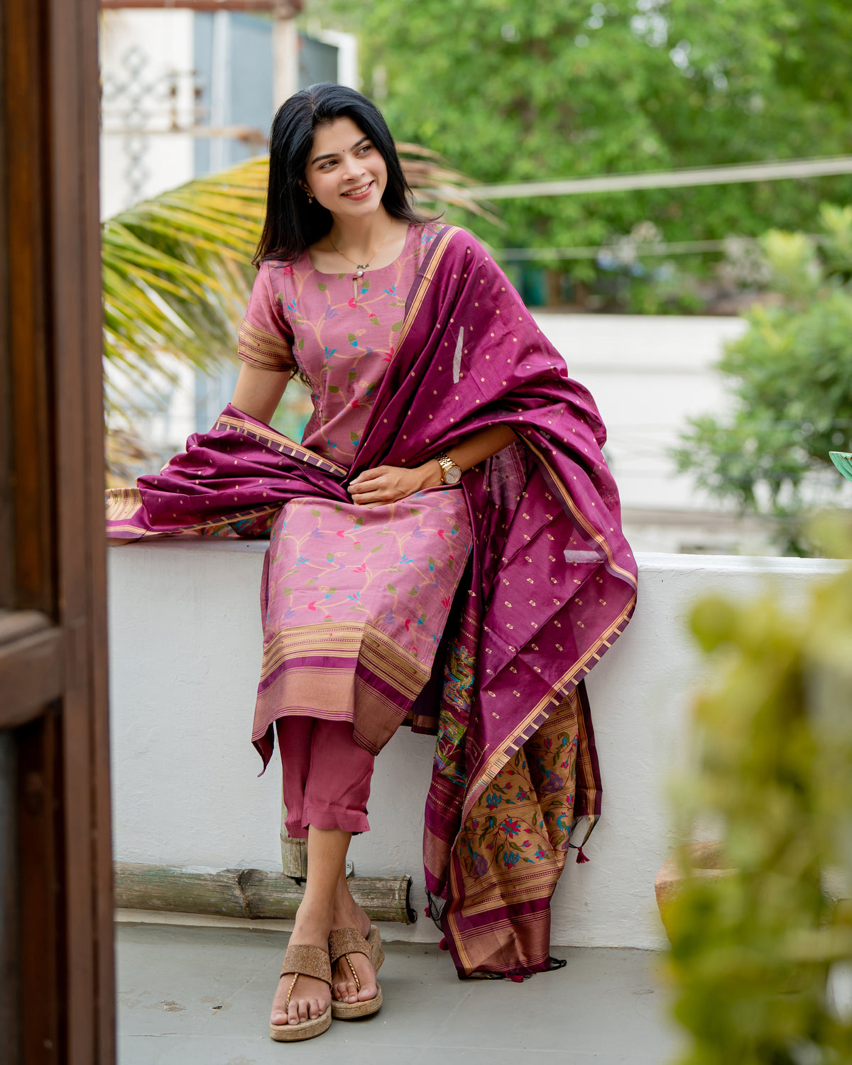 Jivika Maternity Kurti ( 3-Piece Set)