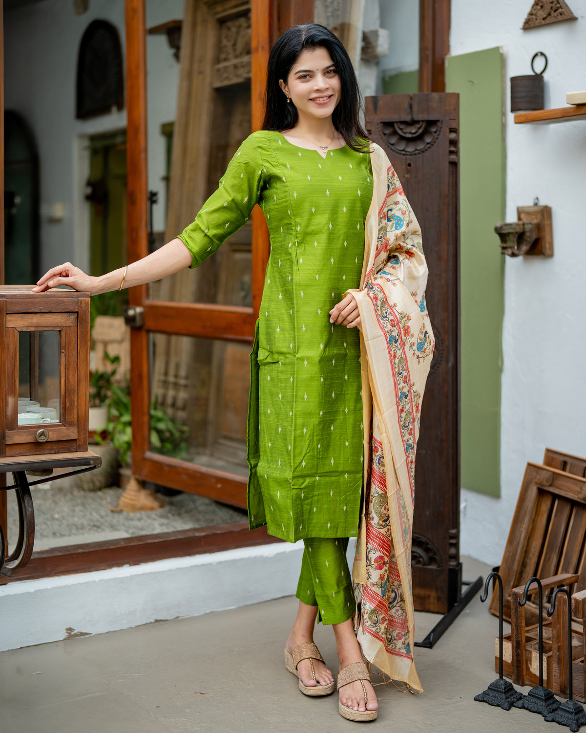 Yashvi Maternity kurti ( 3-Piece Set)
