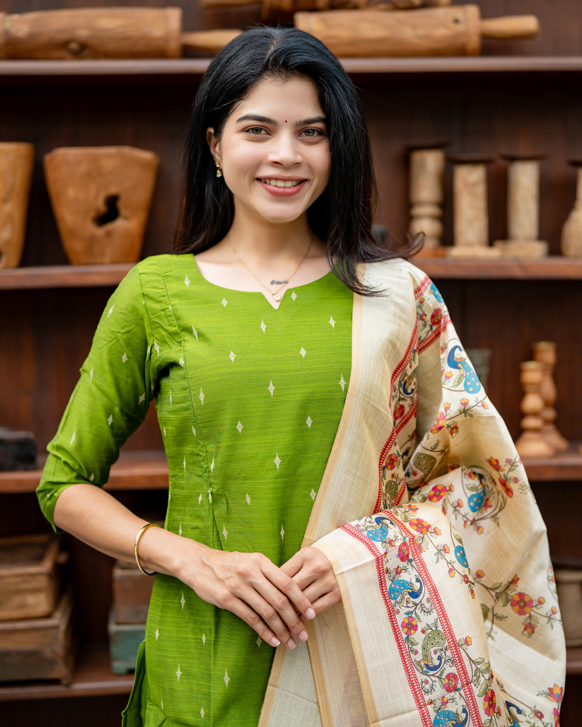 Yashvi Maternity kurti ( 3-Piece Set)