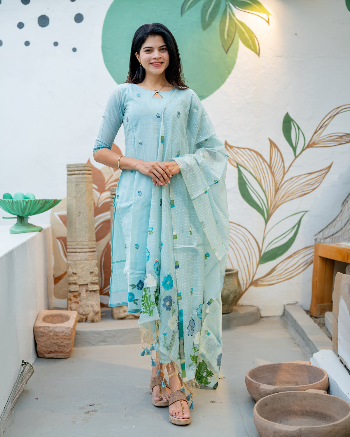 Mathi Maternity Kurti ( 3-Piece Set)