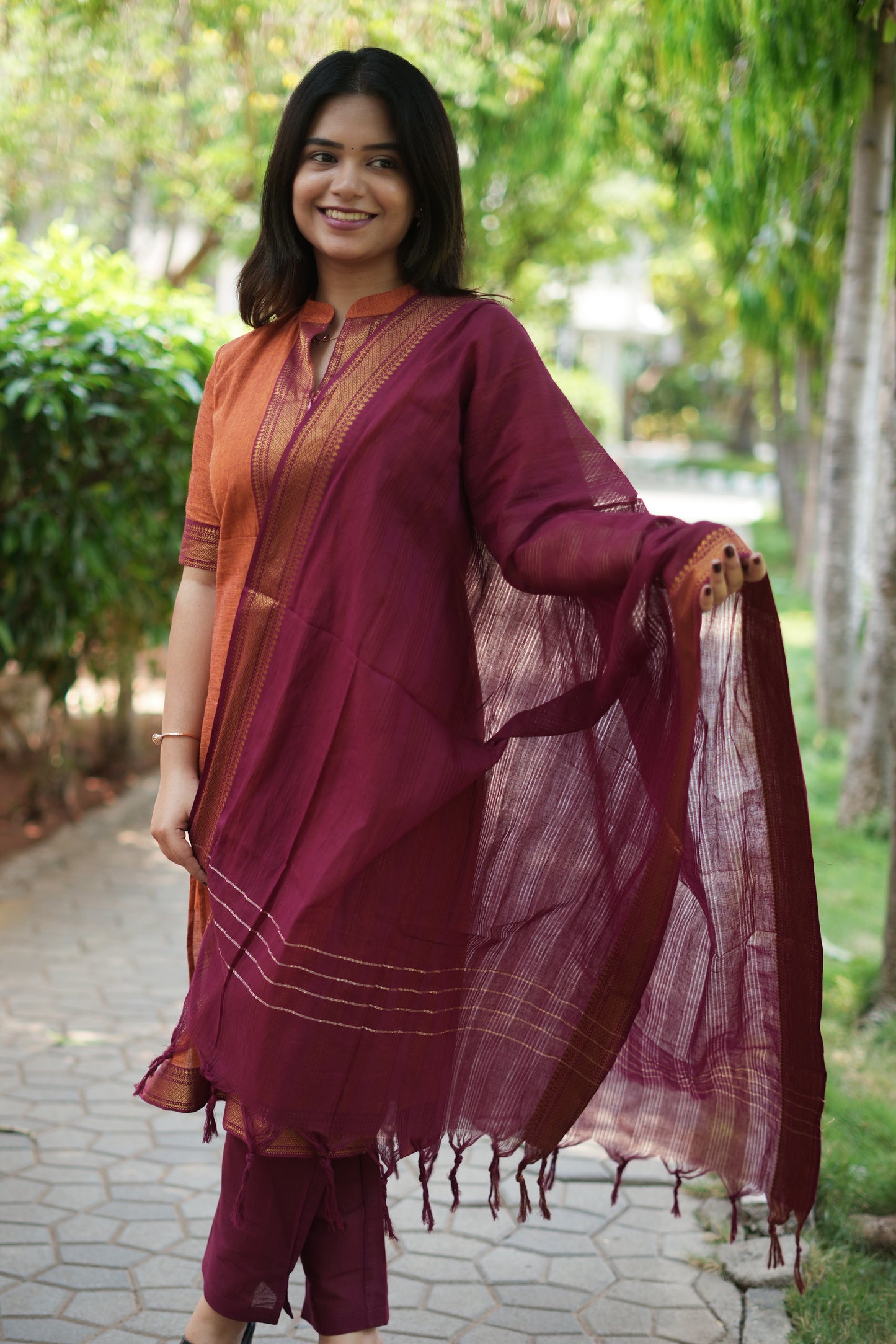 Valli Maternity Kurti ( 3-Piece Set)
