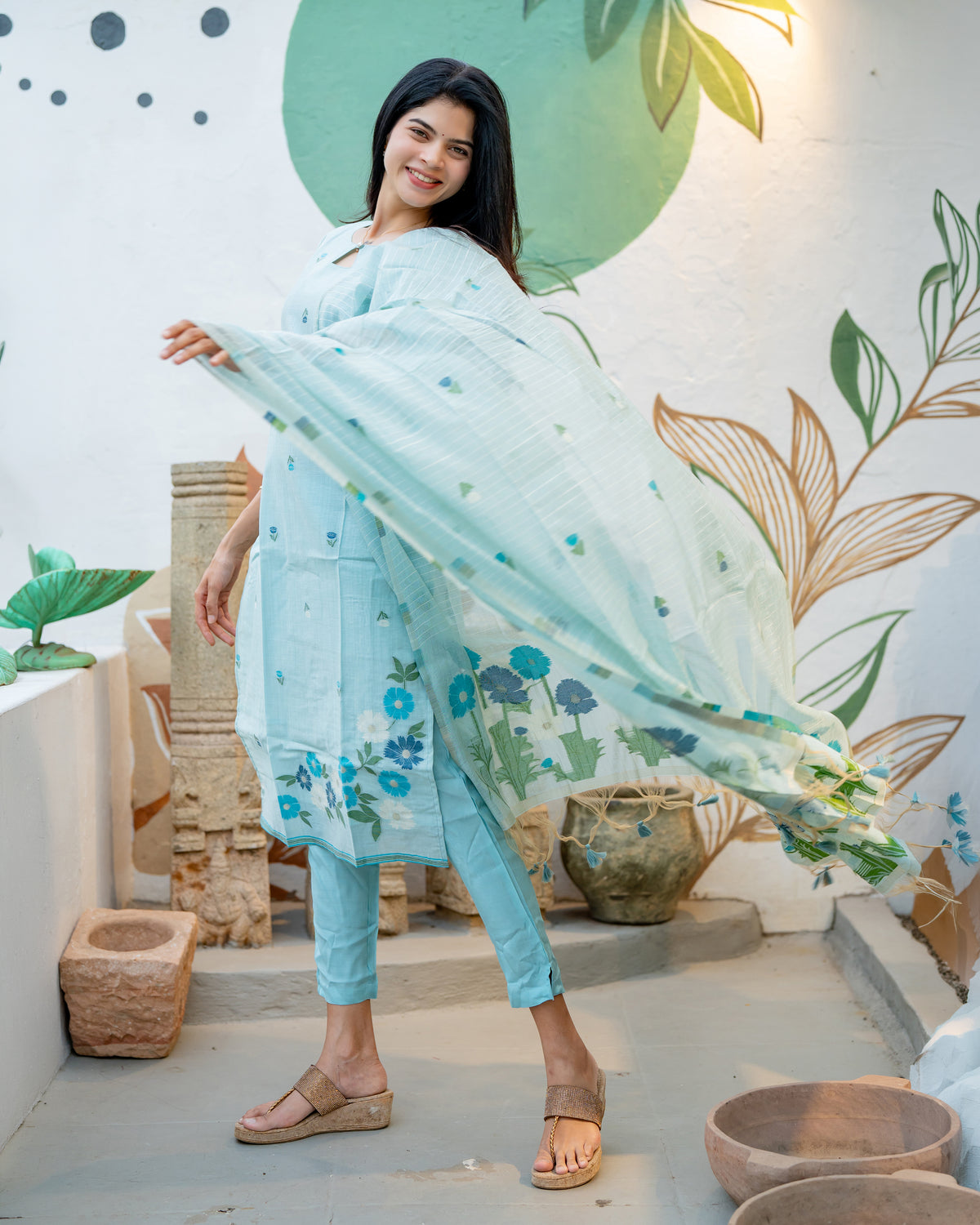 Mathi Maternity Kurti ( 3-Piece Set)