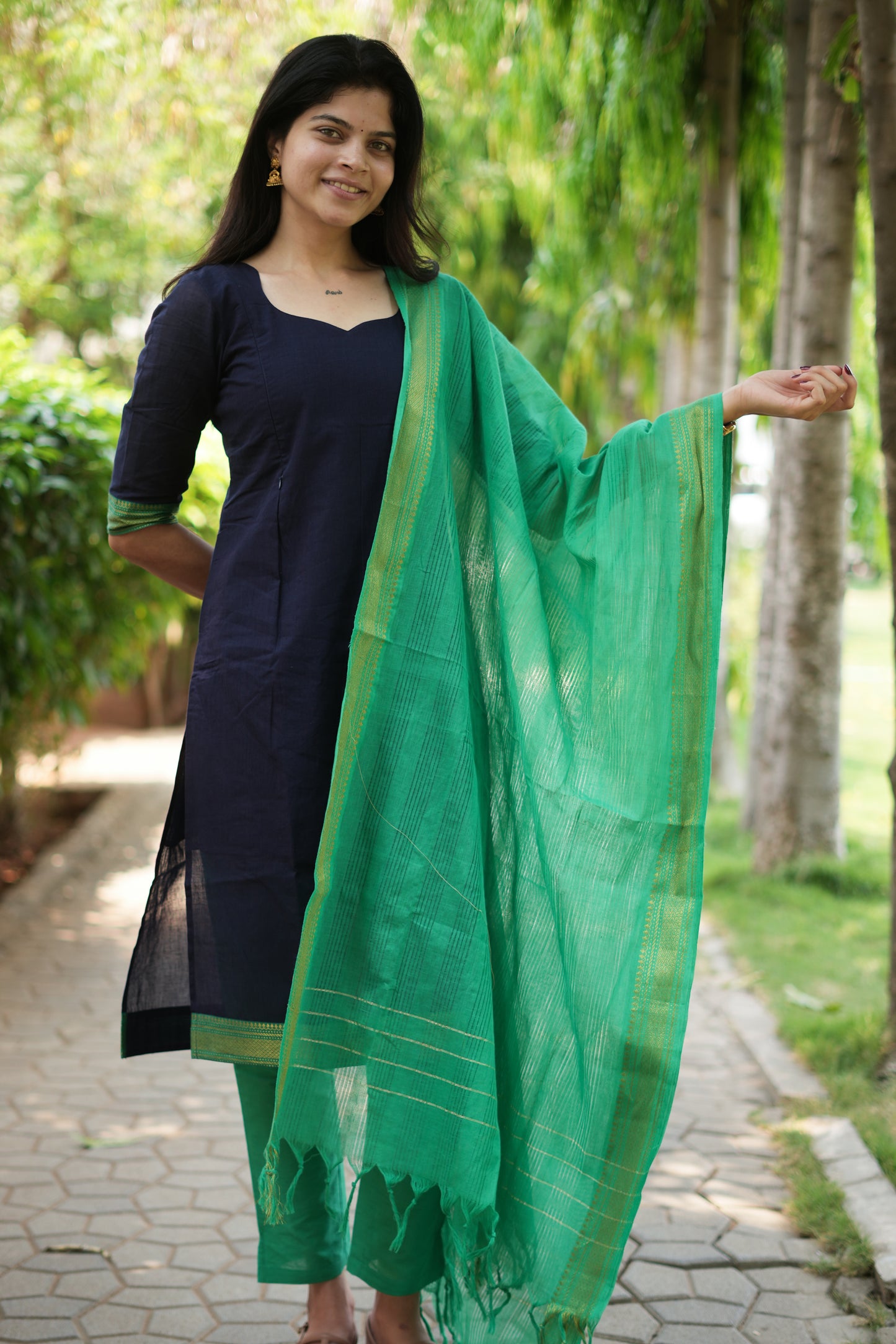 Poonguzhali Maternity Kurti ( 3-Piece Set)