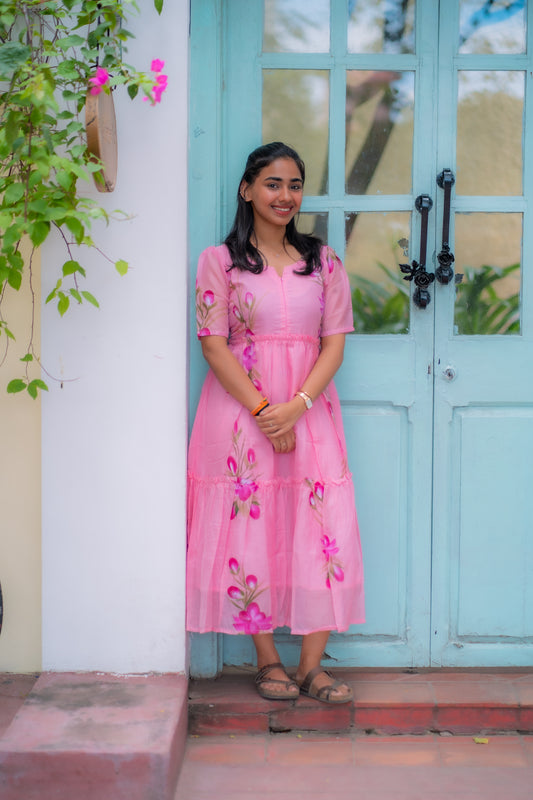 Ishita - OrganzaZipKurti