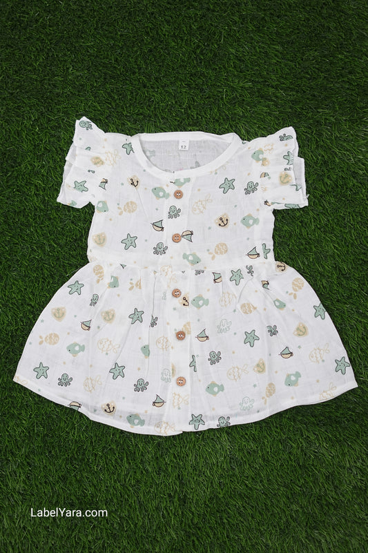 Baby - Floral Muslin Frock