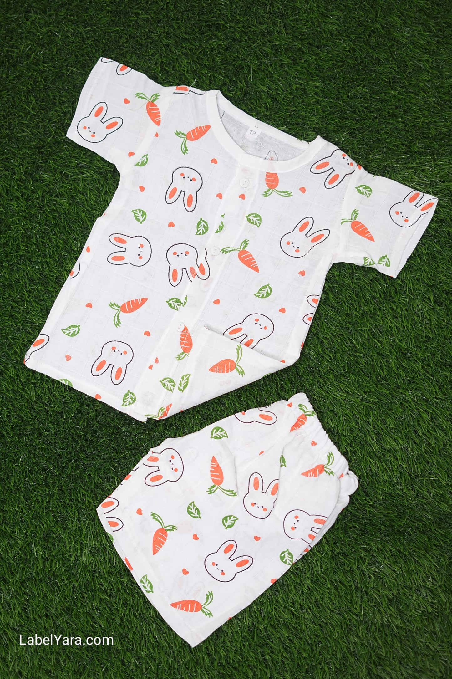 Baby - Bunny Muslin Co-ord set