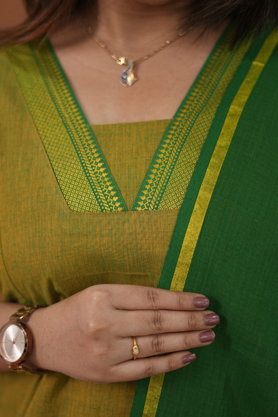 Vaagai Maternity Kurti ( 3-Piece Set)