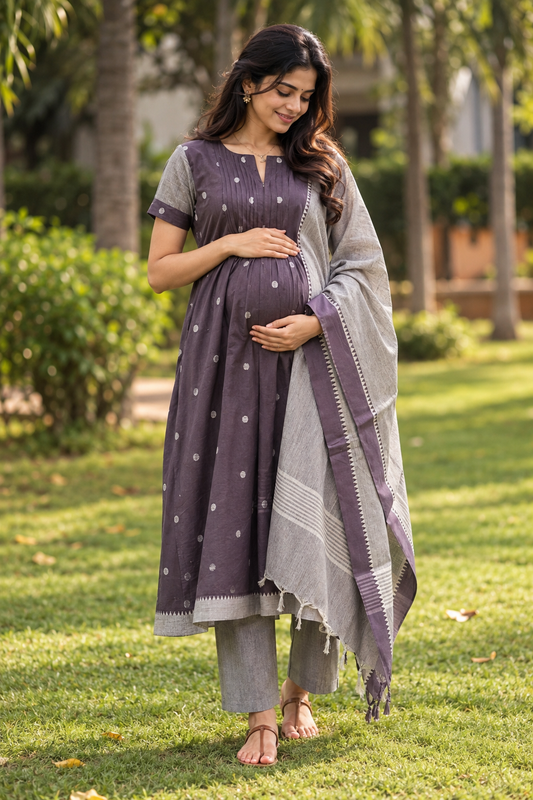 Mithra Maternity Kurti ( 3-Piece Set)