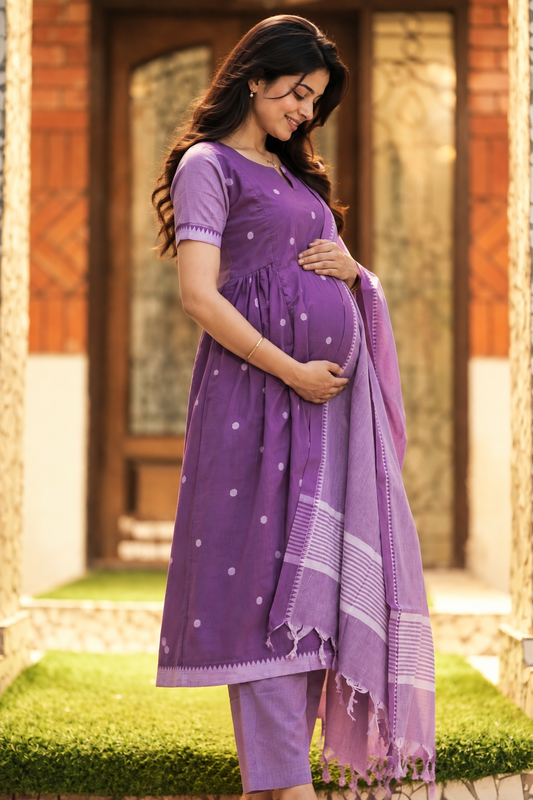 Kural Maternity Kurti ( 3-Piece Set)