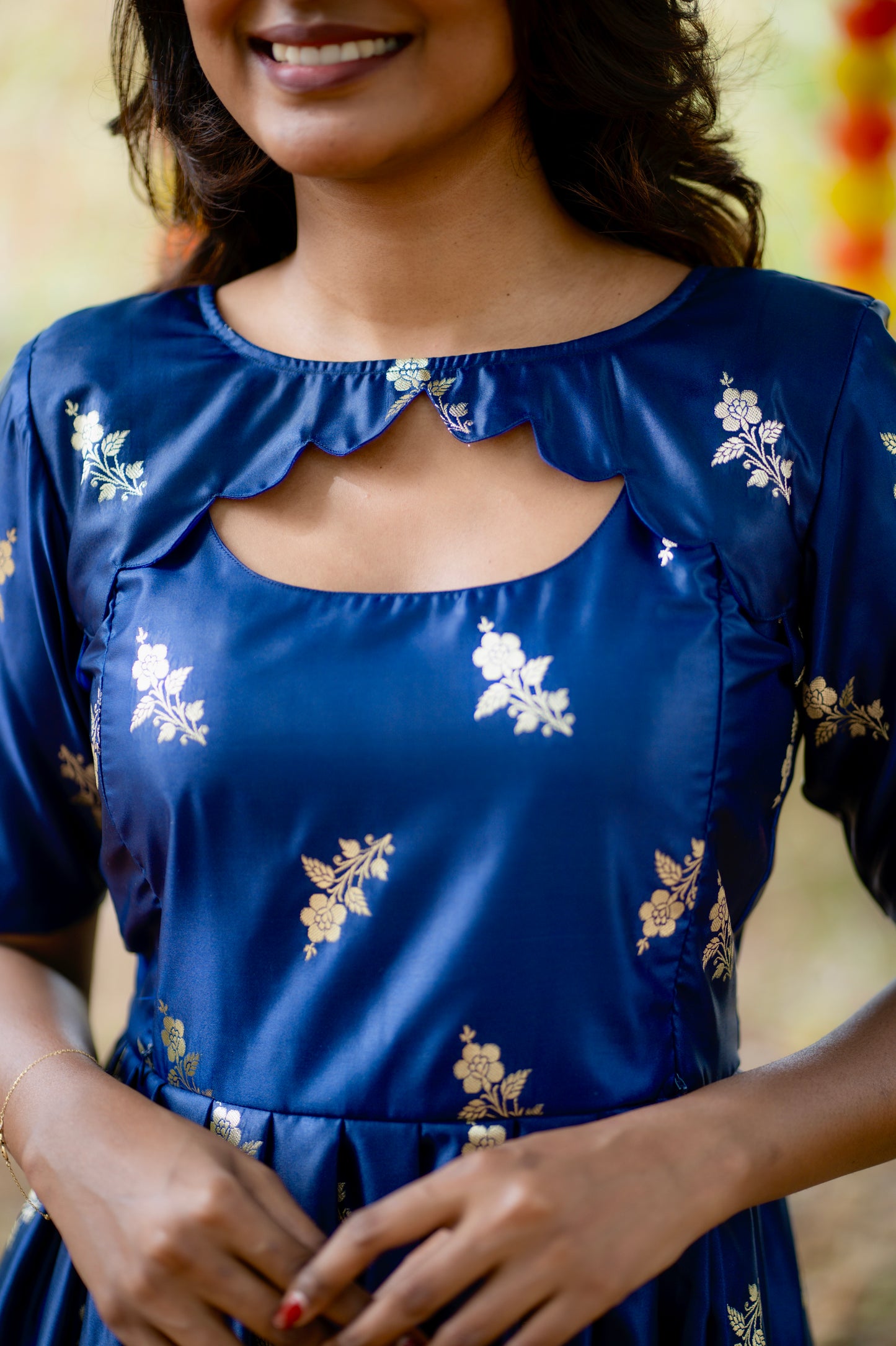 Aditi - Banarasi Silk Fabric ( Maternity Dress )