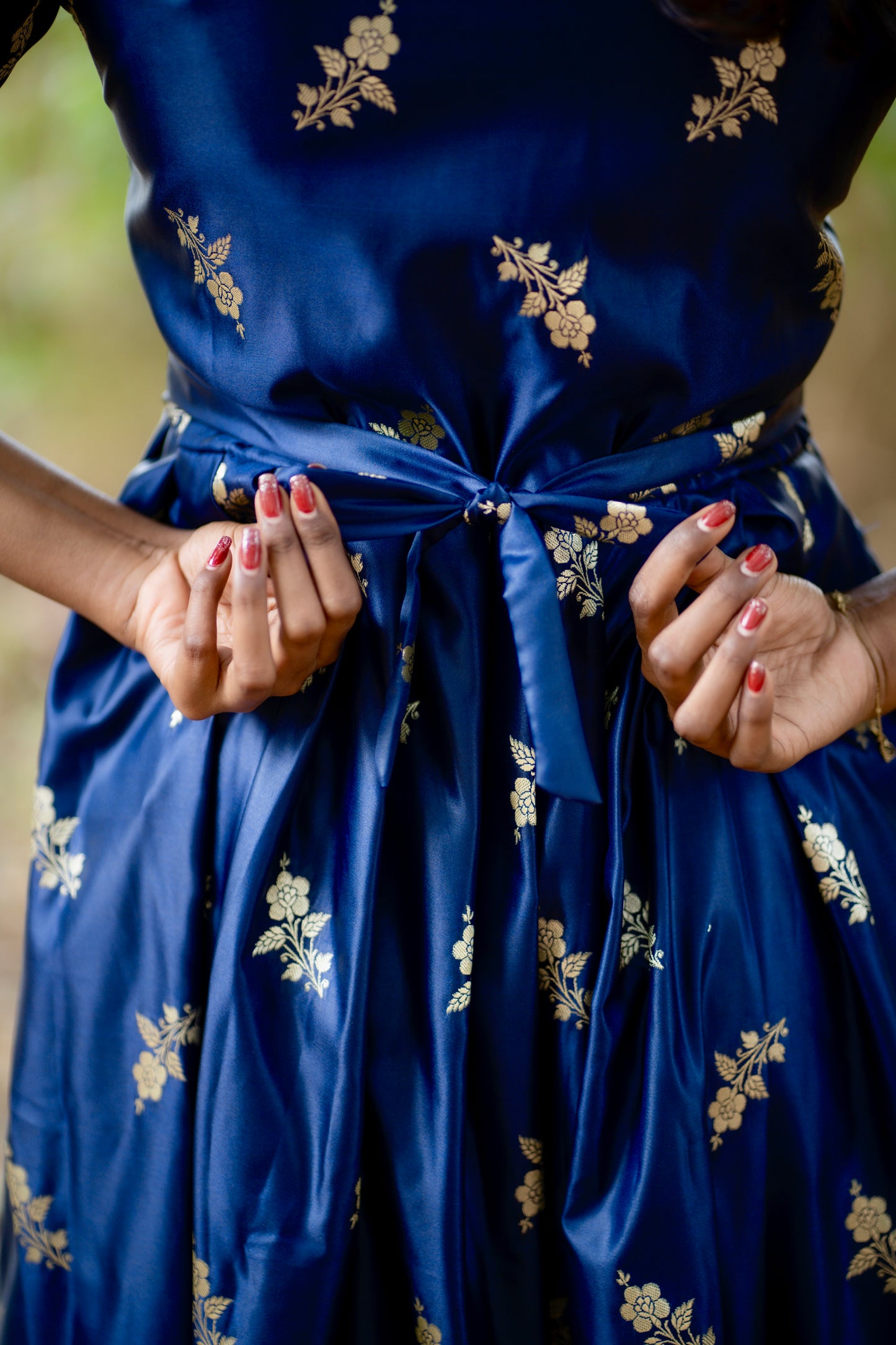 Aditi - Banarasi Silk Fabric ( Maternity Dress )