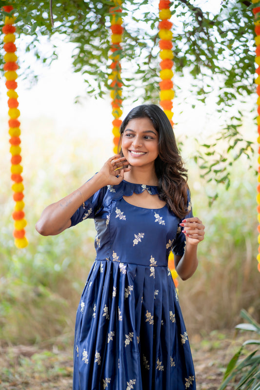 Aditi - Banarasi Silk Fabric ( Maternity Dress )