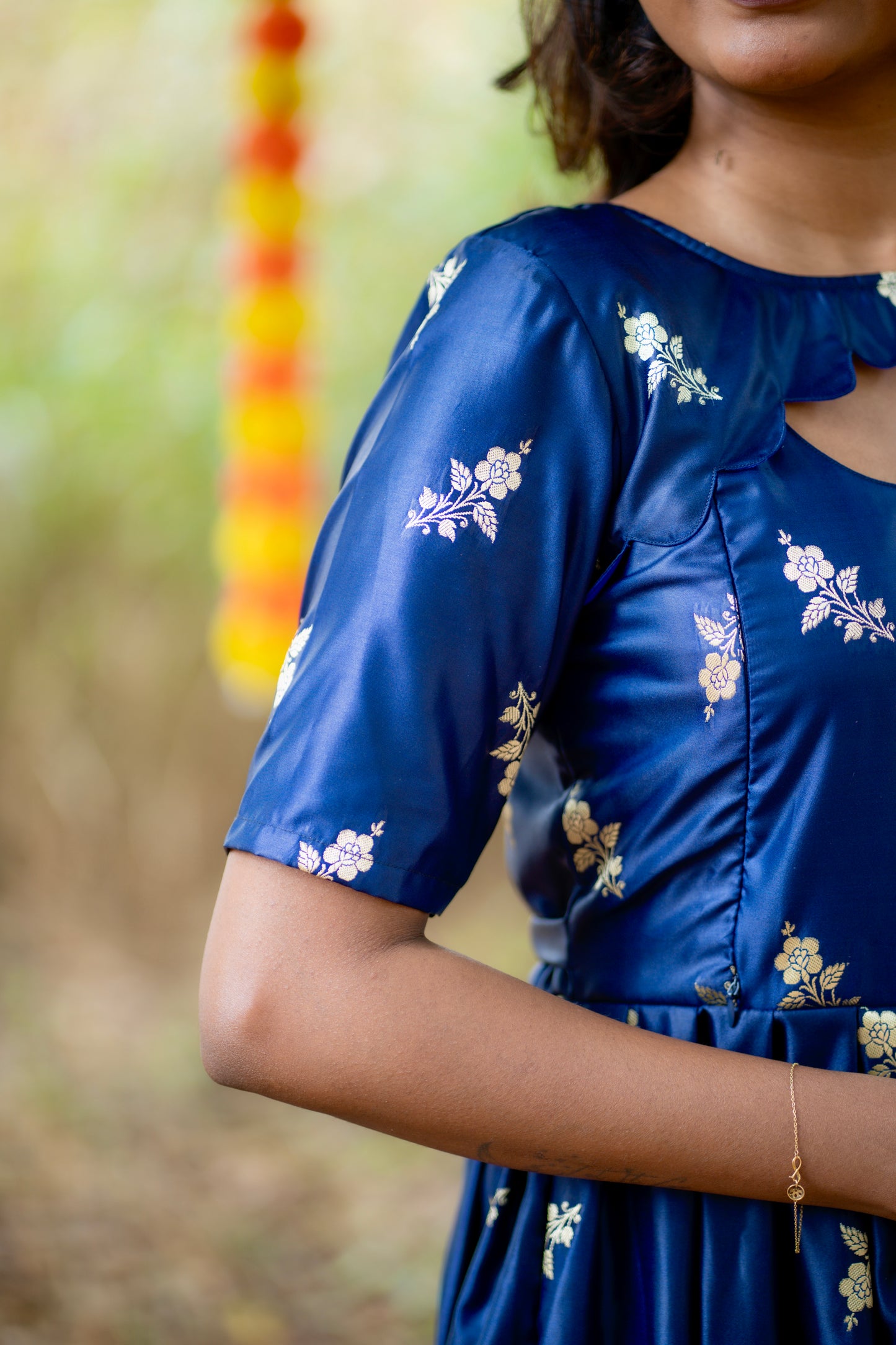 Aditi - Banarasi Silk Fabric ( Maternity Dress )