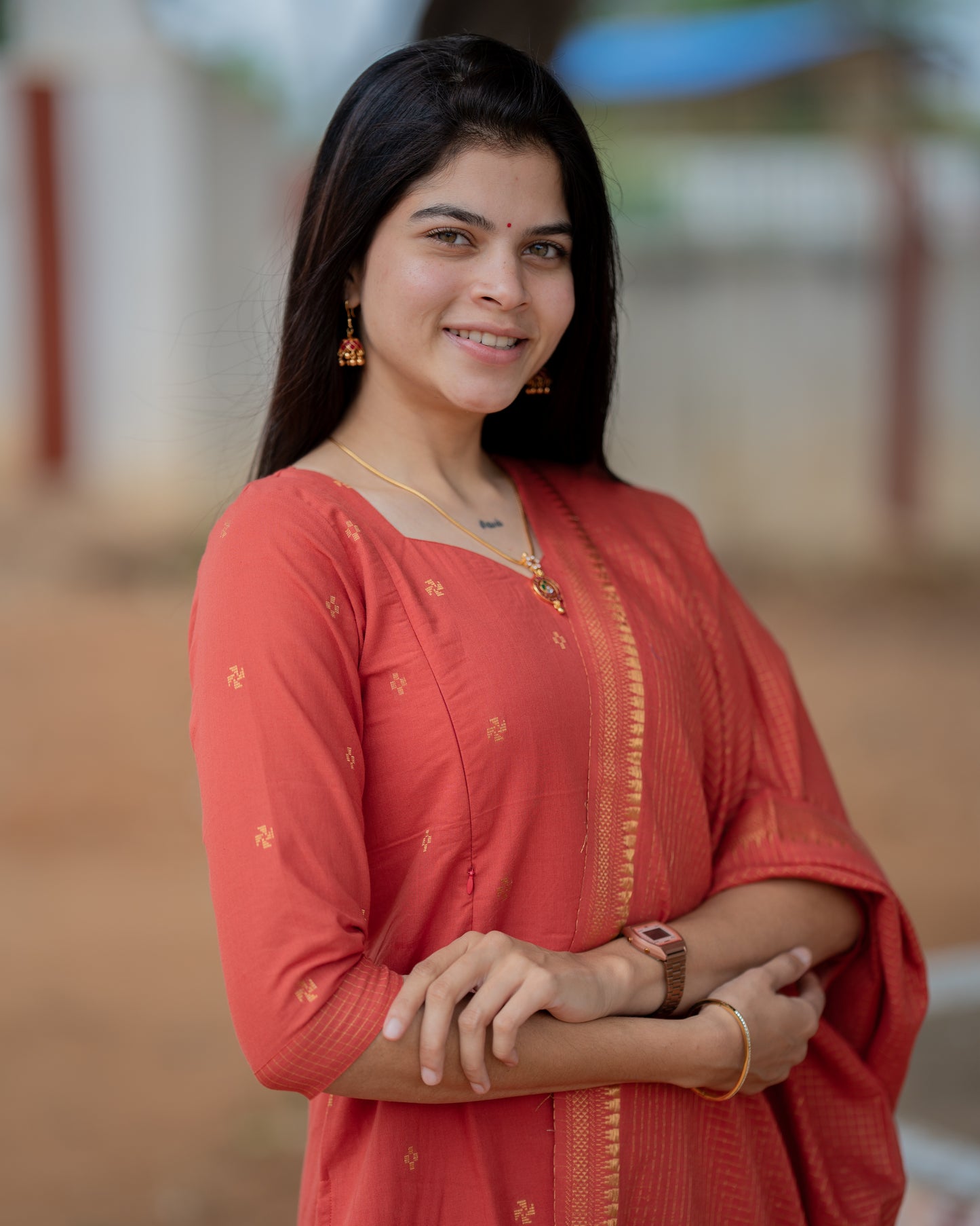 Valli Maternity Kurti ( 3-Piece Set)