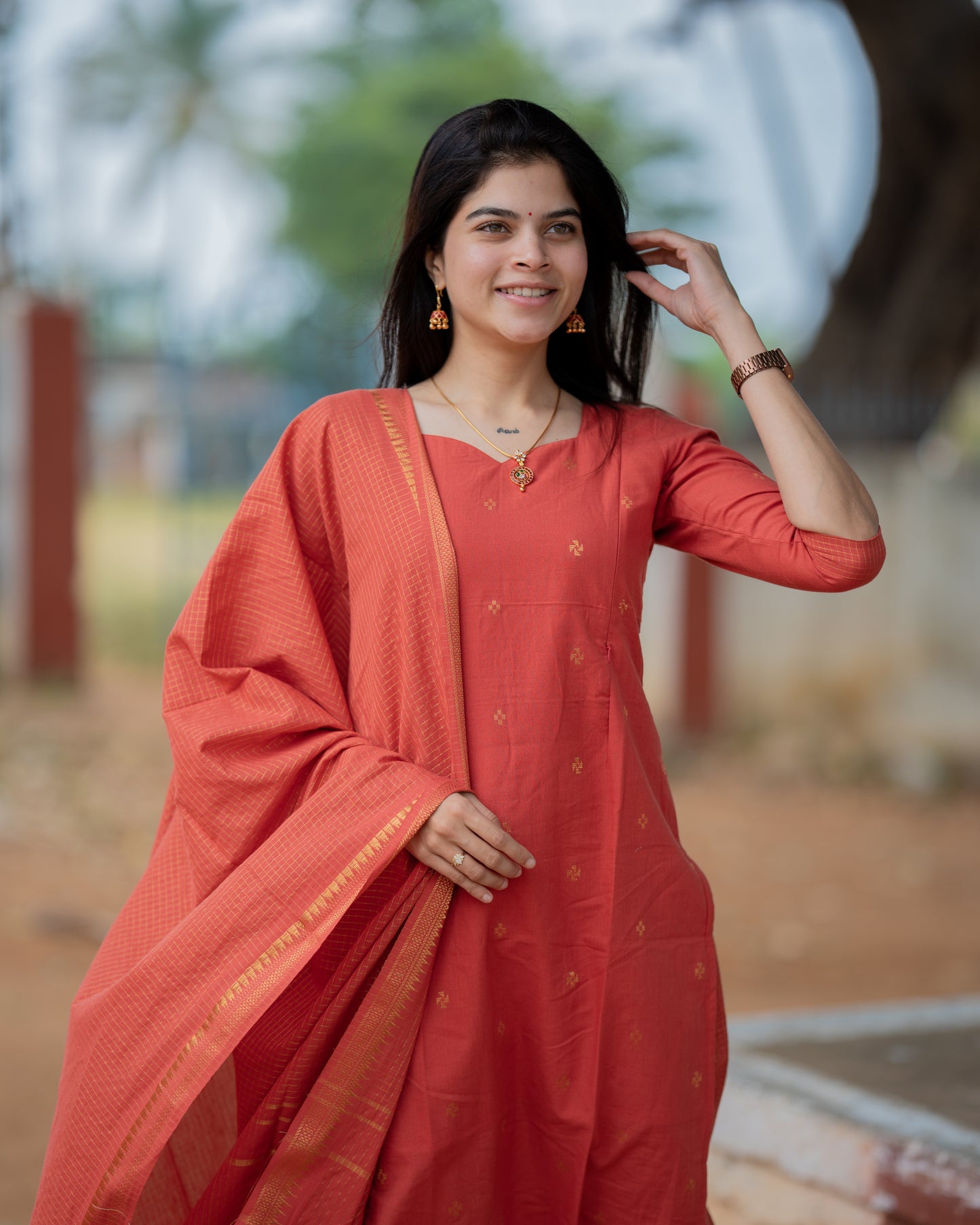 Valli Maternity Kurti ( 3-Piece Set)