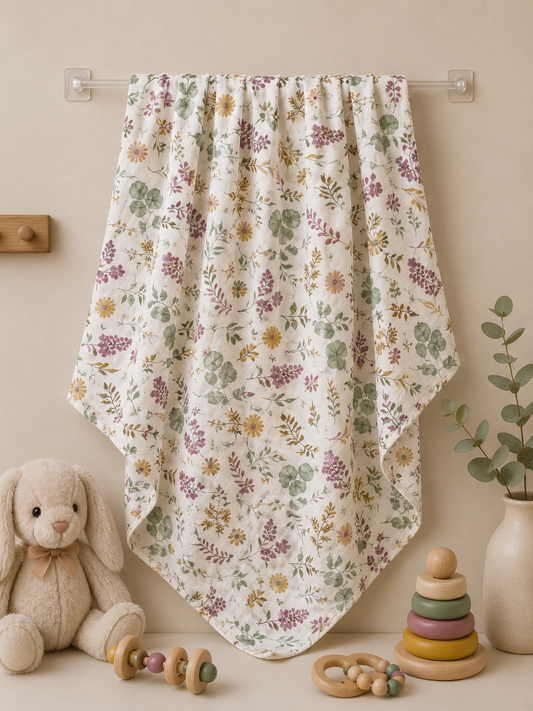 Flora Muslin Baby Towel