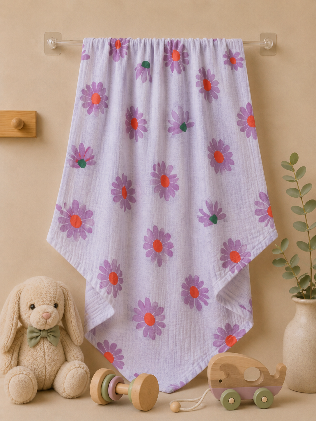 DaisyGlow Muslin Baby Towel