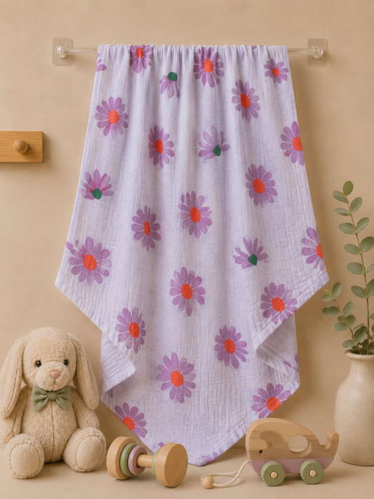DaisyGlow Muslin Baby Towel