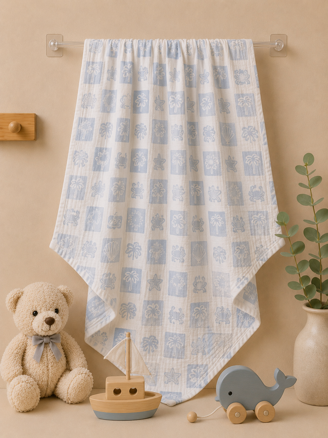 BlueBay Muslin Baby Towel