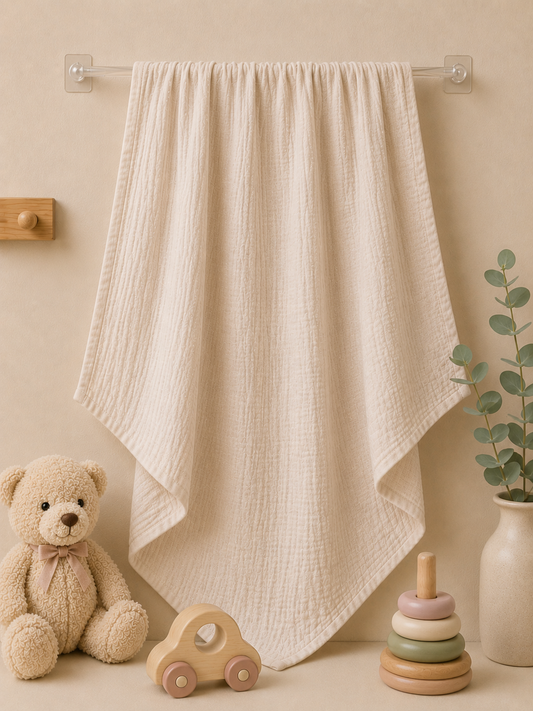 Vanilla Muslin Baby Towel