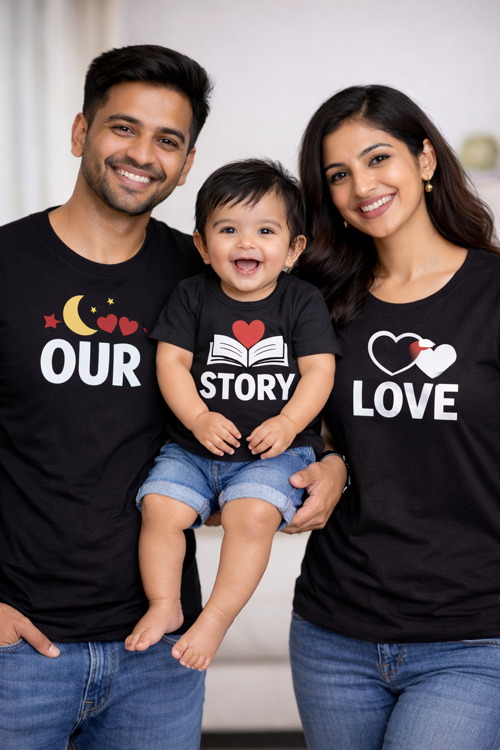 OurStory Black - FamilyTshirtCombo