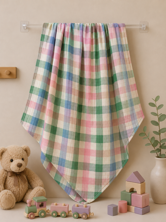 MultiChecks Muslin Baby Towel