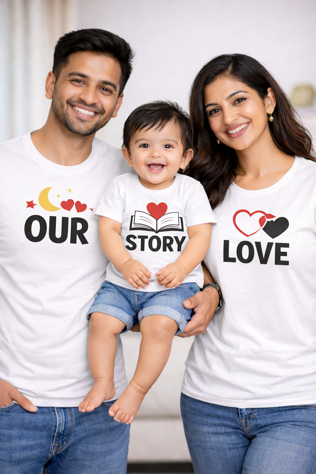 OurStory White - FamilyTshirtCombo